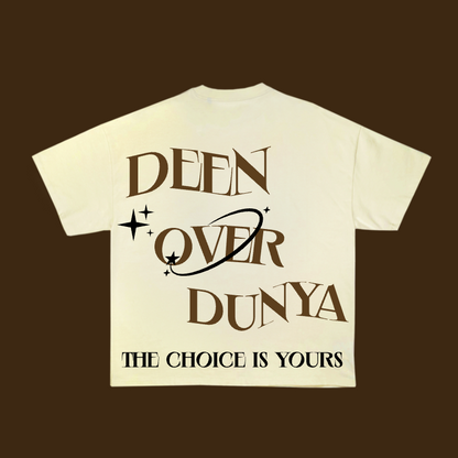 DeenOverDunya Oversized T-Shirt - Beige