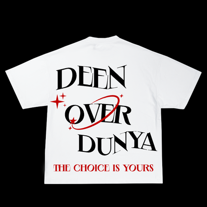 DeenOverDunya Oversized T-Shirt - White